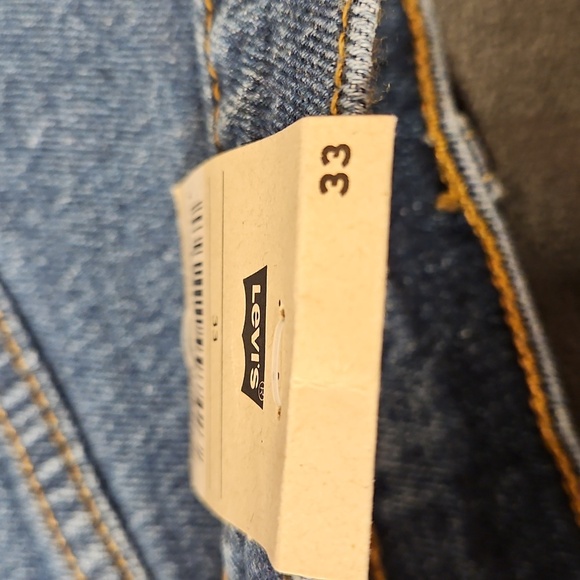 NWT Levi's 501 Button Fly High Rise denm cut off jean shorts sz.33 - Picture 7 of 9